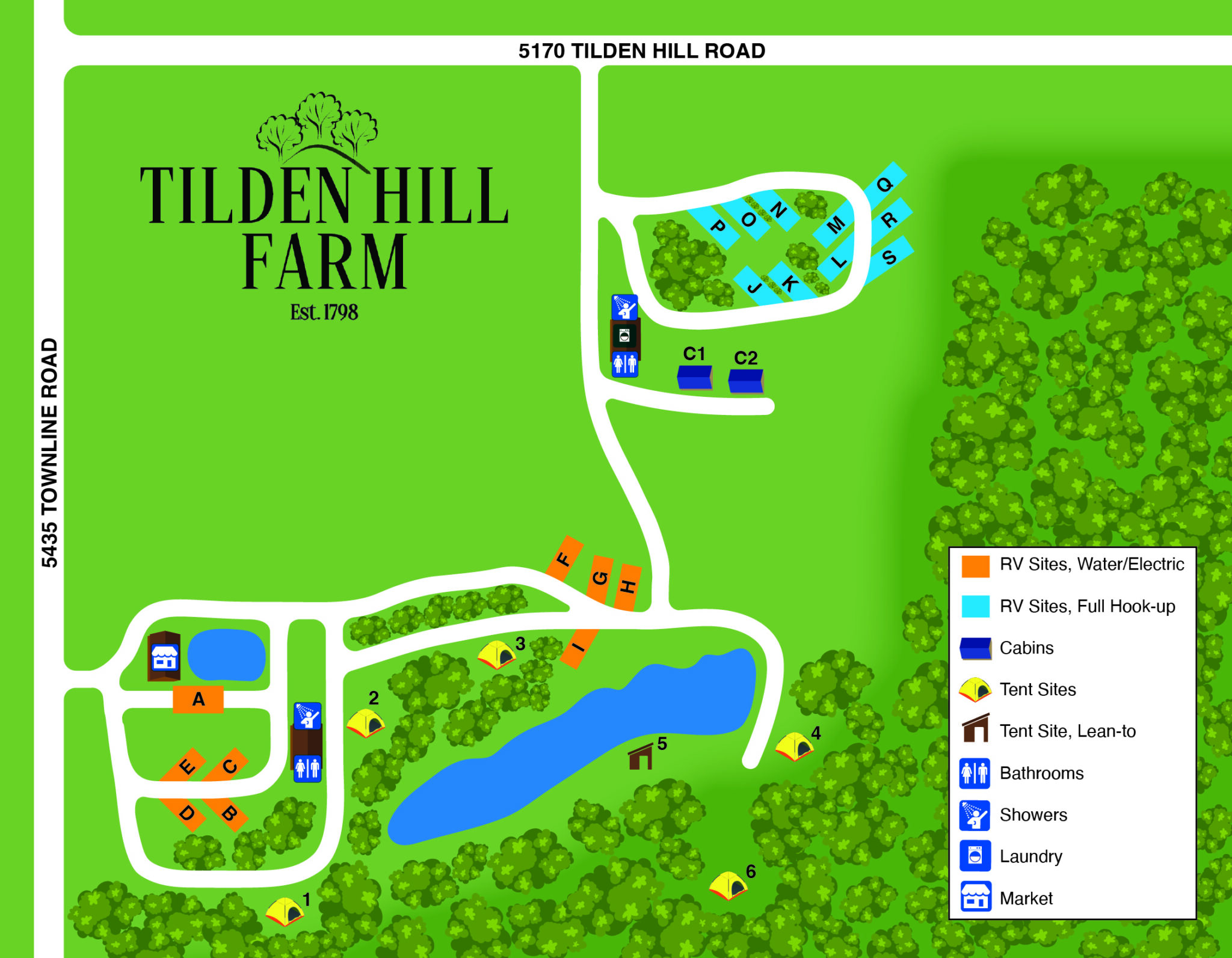 Tillard Ranch Map Park Map - Tilden Hill Farm